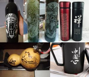 呼和浩特清水河县酒瓶葫芦工艺品激光雕刻机